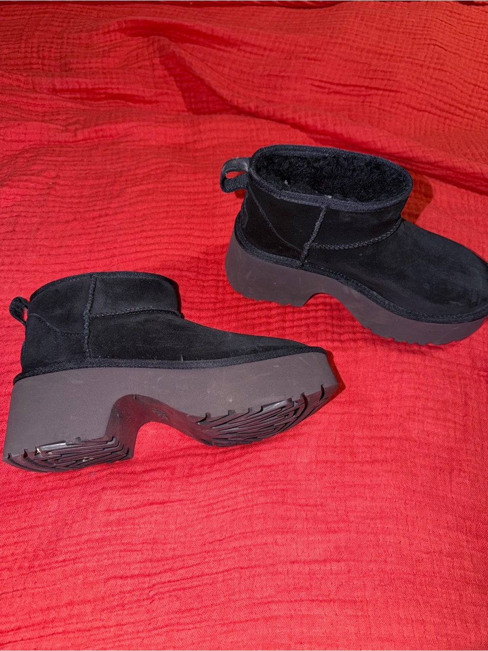 Ugg platform mini boots